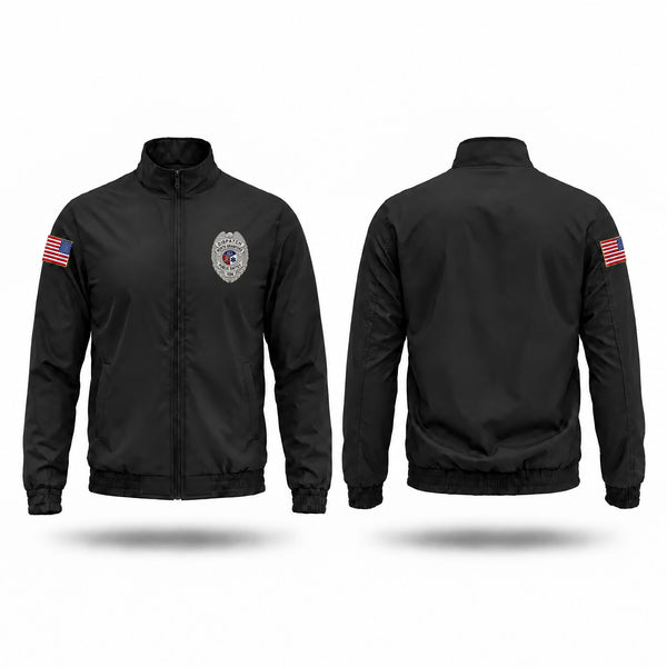 Windbreaker, North Branford, Police, Teamtime, Team time, sublimation, custom sports apparel, team uniforms, spirit wear, spiritwear, sports uniforms, custom shirts, team store, custom team store, fundraiser sports, apparel fundraiser
