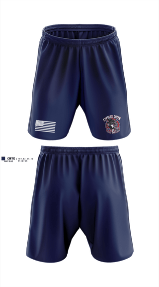 Athletic Shorts With Pockets, Cy Creek Fire 23, Fire Department, Teamtime, Team time, sublimation, custom sports apparel, team uniforms, spirit wear, spiritwear, sports uniforms, custom shirts, team store, custom team store, fundraiser sports, apparel fundraiser