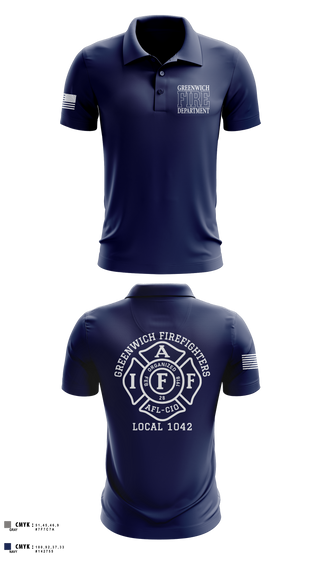 Short Sleeve Performance Polo, Greenwich Fire Local 1042, Fire Department, Teamtime, Team time, sublimation, custom sports apparel, team uniforms, spirit wear, spiritwear, sports uniforms, custom shirts, team store, custom team store, fundraiser sports, apparel fundraiser