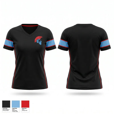 Spartans Women's Short Sleeve V-neck Shirt - 1