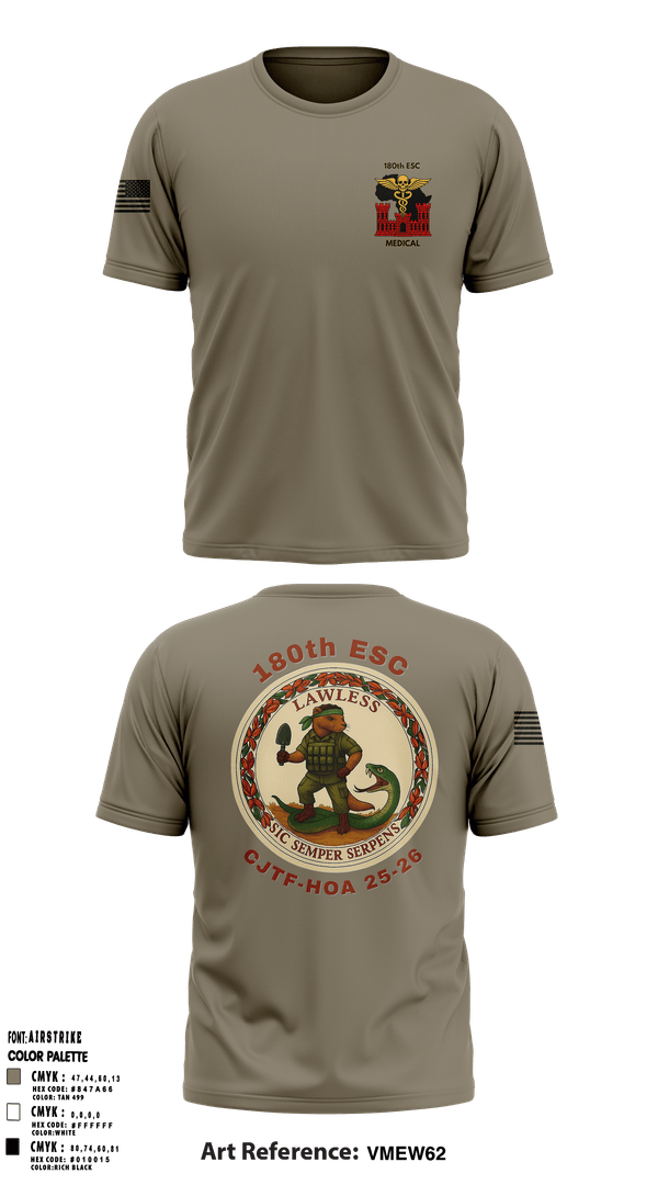 Short Sleeve Performance Shirt, 180th ESC, Army, Teamtime, Team time, sublimation, custom sports apparel, team uniforms, spirit wear, spiritwear, sports uniforms, custom shirts, team store, custom team store, fundraiser sports, apparel fundraiser