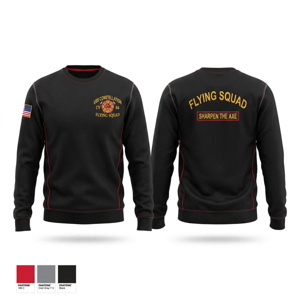Crew Neck Sweatshirt, Flying squad, Navy, Teamtime, Team time, sublimation, custom sports apparel, team uniforms, spirit wear, spiritwear, sports uniforms, custom shirts, team store, custom team store, fundraiser sports, apparel fundraiser