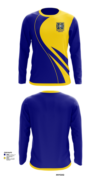Long Sleeve Performance Shirt, Hartland Varsity Gymnastics, Spirit Store, Teamtime, Team time, sublimation, custom sports apparel, team uniforms, spirit wear, spiritwear, sports uniforms, custom shirts, team store, custom team store, fundraiser sports, apparel fundraiser