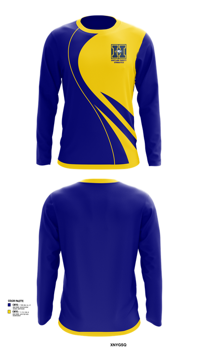 Hartland Varsity Gymnastics 44967978 Long Sleeve Performance Shirt 1
