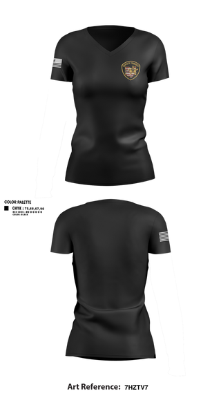 Womens Short Sleeve Vneck Shirt, Butler County Sheriff’s Office, Police, Teamtime, Team time, sublimation, custom sports apparel, team uniforms, spirit wear, spiritwear, sports uniforms, custom shirts, team store, custom team store, fundraiser sports, apparel fundraiser