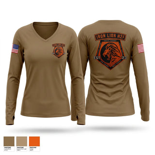 Womens Long Sleeve Vneck Shirt, 35th CSB H2F, Army, Teamtime, Team time, sublimation, custom sports apparel, team uniforms, spirit wear, spiritwear, sports uniforms, custom shirts, team store, custom team store, fundraiser sports, apparel fundraiser