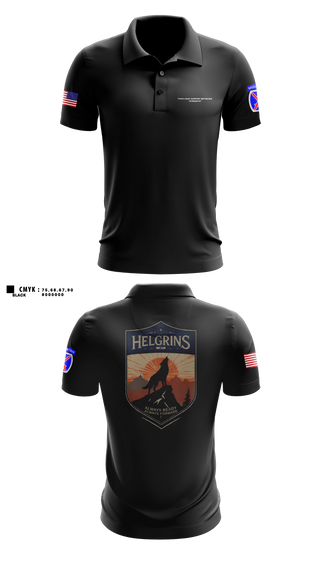 Short Sleeve Performance Polo, Headquarters and Distribution Company, Army, Teamtime, Team time, sublimation, custom sports apparel, team uniforms, spirit wear, spiritwear, sports uniforms, custom shirts, team store, custom team store, fundraiser sports, apparel fundraiser