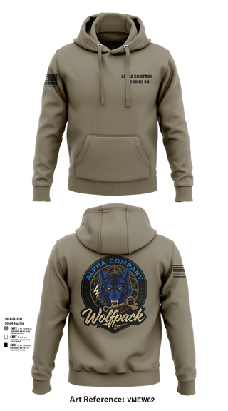 Hoodie, Alpha Company, 742nd MI BN, , Teamtime, Team time, sublimation, custom sports apparel, team uniforms, spirit wear, spiritwear, sports uniforms, custom shirts, team store, custom team store, fundraiser sports, apparel fundraiser