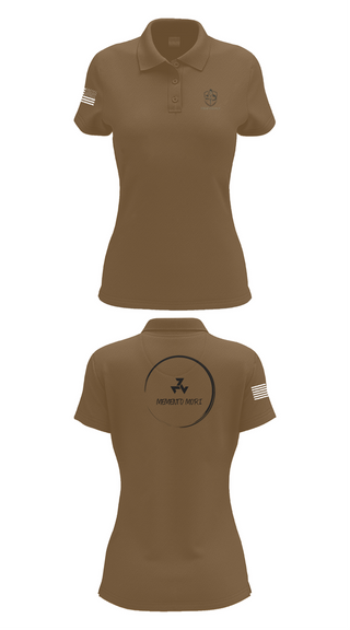 Womens Short Sleeve Performance Polo, Retired, Army, Teamtime, Team time, sublimation, custom sports apparel, team uniforms, spirit wear, spiritwear, sports uniforms, custom shirts, team store, custom team store, fundraiser sports, apparel fundraiser