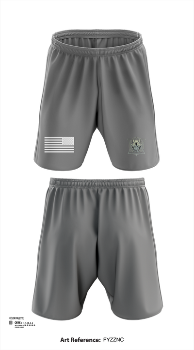 Gray Wolf  Athletic Shorts With Pockets - 2