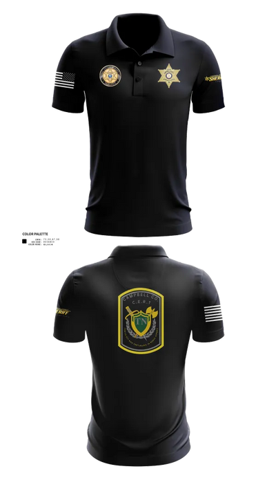 C.C.S.O. CERT 25474985 Short Sleeve Performance Polo - 100
