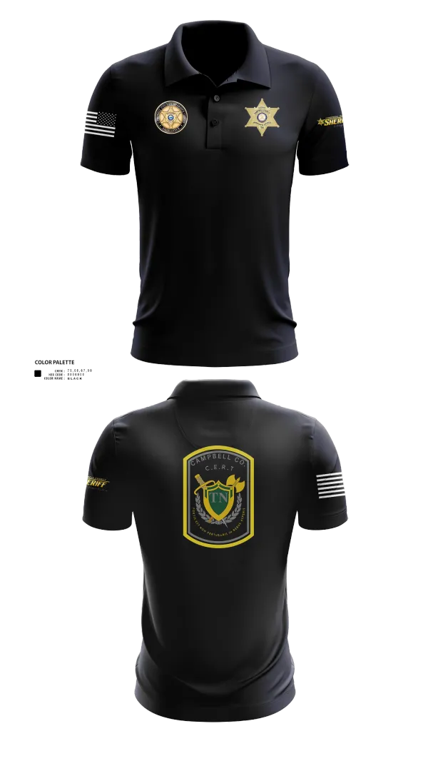 Short Sleeve Performance Polo, C.C.S.O. CERT, , Teamtime, Team time, sublimation, custom sports apparel, team uniforms, spirit wear, spiritwear, sports uniforms, custom shirts, team store, custom team store, fundraiser sports, apparel fundraiser