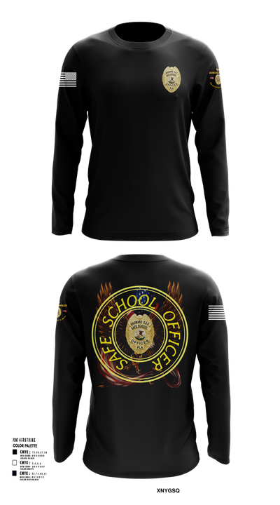 School officer 37316747 Long Sleeve Performance Shirt 101