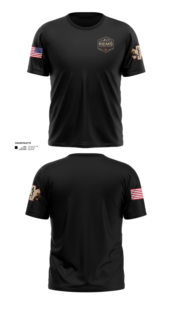Short Sleeve Performance Shirt, Rapid Emergency Management, EMS/EMT, Teamtime, Team time, sublimation, custom sports apparel, team uniforms, spirit wear, spiritwear, sports uniforms, custom shirts, team store, custom team store, fundraiser sports, apparel fundraiser