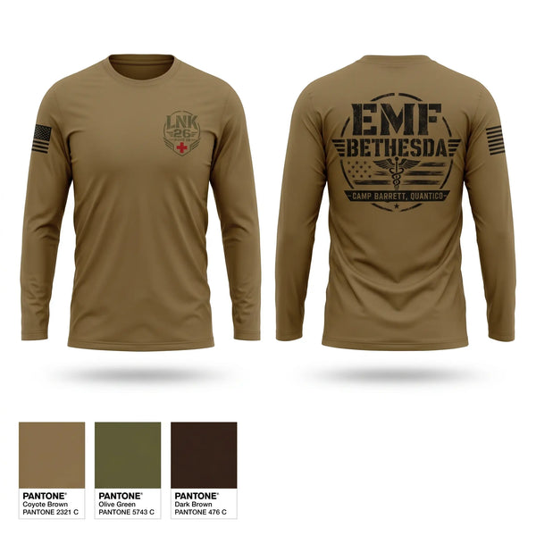 Long Sleeve Performance Shirt, EMF BETHESDA, Navy, Teamtime, Team time, sublimation, custom sports apparel, team uniforms, spirit wear, spiritwear, sports uniforms, custom shirts, team store, custom team store, fundraiser sports, apparel fundraiser