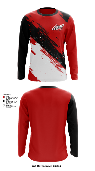Chevak High School Basketball 74373709 Long Sleeve Performance Shirt 43