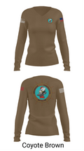 ACB-1 33490602 Women's Long Sleeve V-neck Shirt - 16