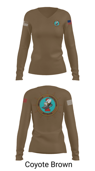 ACB-1 33490602 Women's Long Sleeve V-neck Shirt - 16