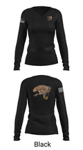 Massachusetts forest fire control district. 5 16971767 Women's Long Sleeve V-neck Shirt - 23