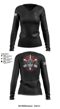 CDA 263 86429652 Women's Long Sleeve V-neck Shirt - 107