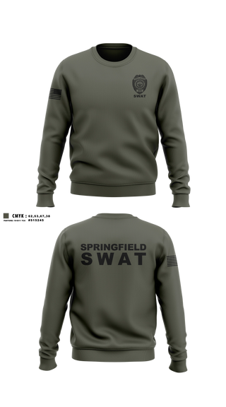 Crew Neck Sweatshirt, Springfield Ohio SWAT, Police, Teamtime, Team time, sublimation, custom sports apparel, team uniforms, spirit wear, spiritwear, sports uniforms, custom shirts, team store, custom team store, fundraiser sports, apparel fundraiser