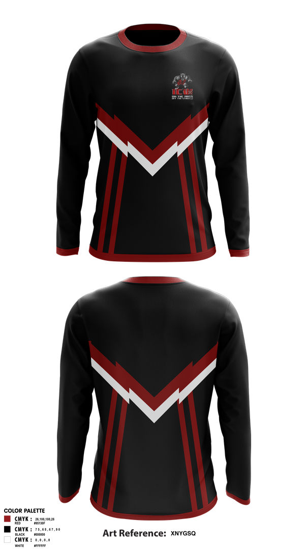 Long Sleeve Performance Shirt, Inner City Wrestling, Wrestling, Teamtime, Team time, sublimation, custom sports apparel, team uniforms, spirit wear, spiritwear, sports uniforms, custom shirts, team store, custom team store, fundraiser sports, apparel fundraiser