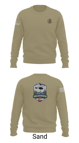 Crew Neck Sweatshirt, D Co 3-140th AVN, National Guard, Teamtime, Team time, sublimation, custom sports apparel, team uniforms, spirit wear, spiritwear, sports uniforms, custom shirts, team store, custom team store, fundraiser sports, apparel fundraiser