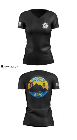 Womens Short Sleeve Vneck Shirt, D.B. Coopers, Army, Teamtime, Team time, sublimation, custom sports apparel, team uniforms, spirit wear, spiritwear, sports uniforms, custom shirts, team store, custom team store, fundraiser sports, apparel fundraiser