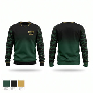 Crew Neck Sweatshirt, Vikings Baseball Club, Baseball, Teamtime, Team time, sublimation, custom sports apparel, team uniforms, spirit wear, spiritwear, sports uniforms, custom shirts, team store, custom team store, fundraiser sports, apparel fundraiser