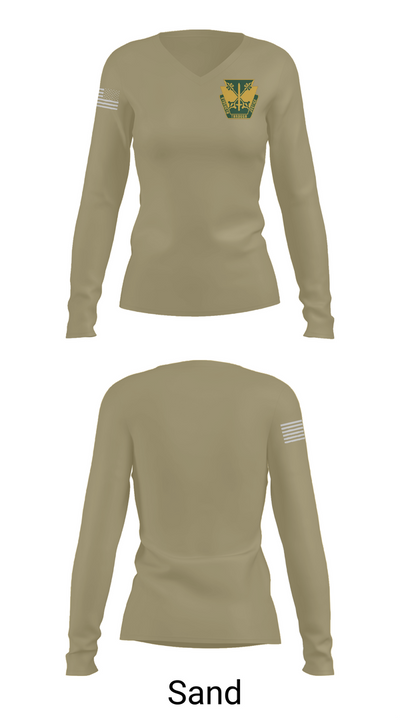 165th MP Battalion 62240089 Women's Long Sleeve V-neck Shirt - 92
