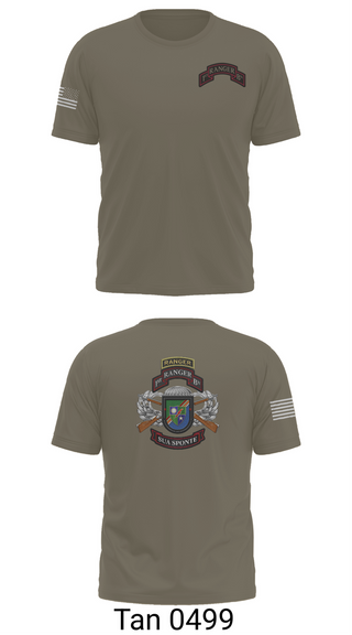 Old School Cotton Feel Shirt, 1/75 Ranger Battalion, Army, Teamtime, Team time, sublimation, custom sports apparel, team uniforms, spirit wear, spiritwear, sports uniforms, custom shirts, team store, custom team store, fundraiser sports, apparel fundraiser