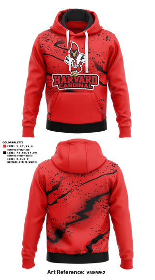 Hoodie, Harvard Cardinals Volleyball, Women's Volleyball, Teamtime, Team time, sublimation, custom sports apparel, team uniforms, spirit wear, spiritwear, sports uniforms, custom shirts, team store, custom team store, fundraiser sports, apparel fundraiser