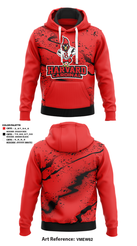 Hoodie, Harvard Cardinals Volleyball, Women's Volleyball, Teamtime, Team time, sublimation, custom sports apparel, team uniforms, spirit wear, spiritwear, sports uniforms, custom shirts, team store, custom team store, fundraiser sports, apparel fundraiser