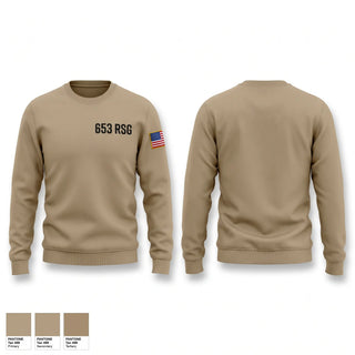 Crew Neck Sweatshirt, 653 RSG, Army, Teamtime, Team time, sublimation, custom sports apparel, team uniforms, spirit wear, spiritwear, sports uniforms, custom shirts, team store, custom team store, fundraiser sports, apparel fundraiser