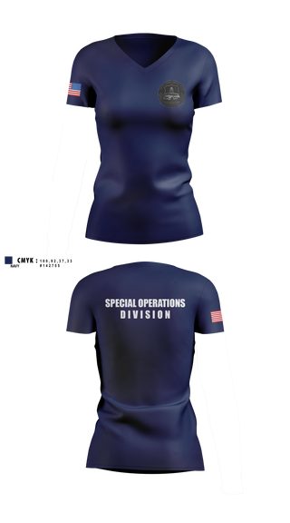 Womens Short Sleeve Vneck Shirt, USCP SOD, Police, Teamtime, Team time, sublimation, custom sports apparel, team uniforms, spirit wear, spiritwear, sports uniforms, custom shirts, team store, custom team store, fundraiser sports, apparel fundraiser
