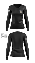 SAV I 38088846 Women's Long Sleeve V-neck Shirt - 100