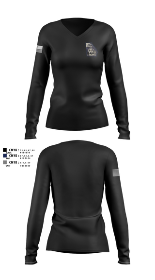 Womens Long Sleeve Vneck Shirt, SAV I, Police, Teamtime, Team time, sublimation, custom sports apparel, team uniforms, spirit wear, spiritwear, sports uniforms, custom shirts, team store, custom team store, fundraiser sports, apparel fundraiser
