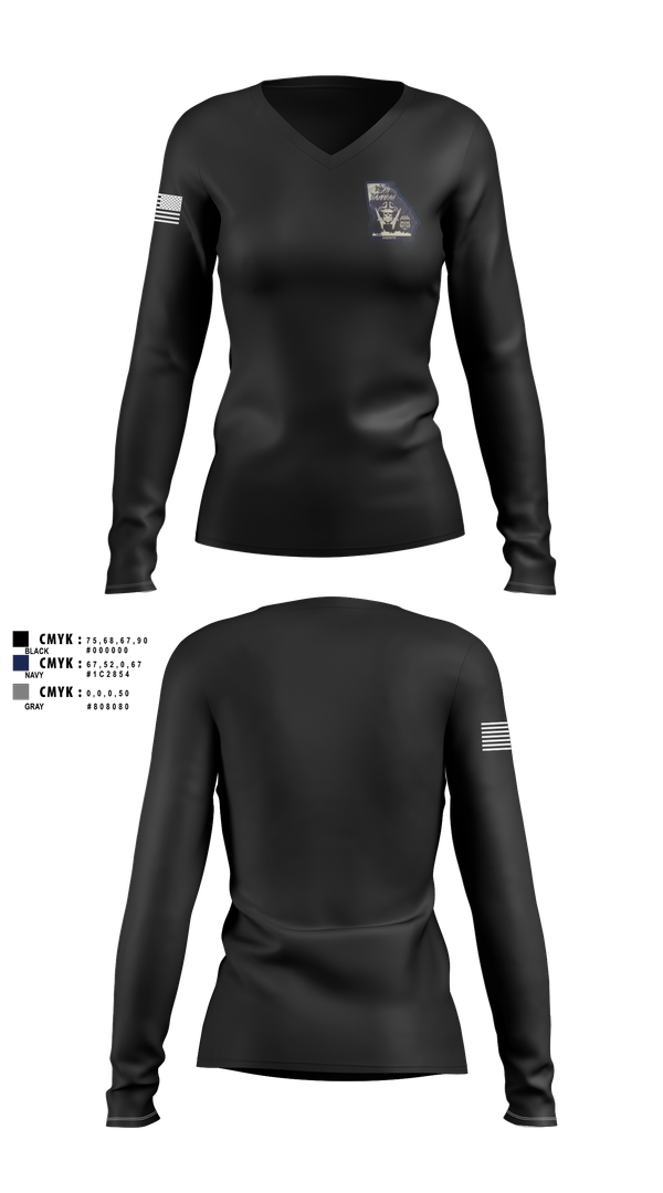 Womens Long Sleeve Vneck Shirt, SAV I, Police, Teamtime, Team time, sublimation, custom sports apparel, team uniforms, spirit wear, spiritwear, sports uniforms, custom shirts, team store, custom team store, fundraiser sports, apparel fundraiser