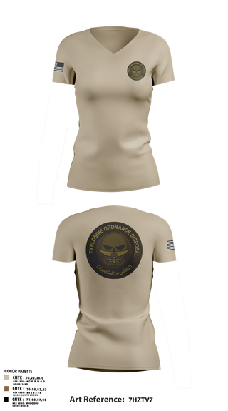 Womens Short Sleeve Vneck Shirt, EOD, , Teamtime, Team time, sublimation, custom sports apparel, team uniforms, spirit wear, spiritwear, sports uniforms, custom shirts, team store, custom team store, fundraiser sports, apparel fundraiser