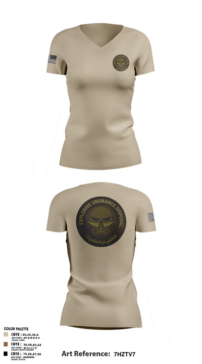 EOD 50883940 Women's Short Sleeve V-neck Shirt - 1