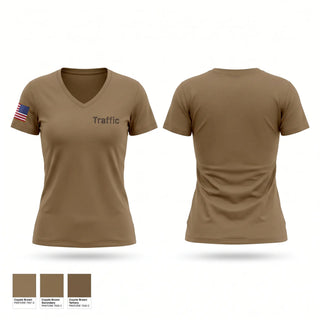 Womens Short Sleeve Vneck Shirt, Traffic, Police, Teamtime, Team time, sublimation, custom sports apparel, team uniforms, spirit wear, spiritwear, sports uniforms, custom shirts, team store, custom team store, fundraiser sports, apparel fundraiser