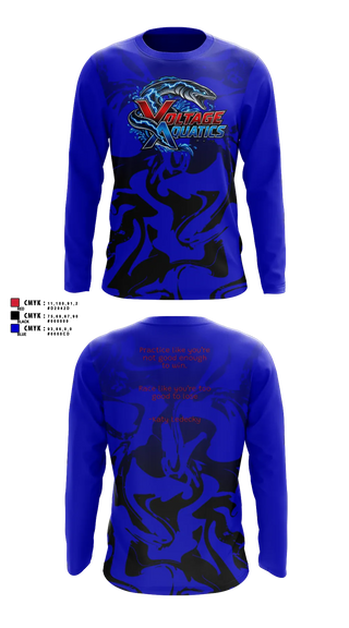 Long Sleeve Performance Shirt, Voltage Team Store, Swimming, Teamtime, Team time, sublimation, custom sports apparel, team uniforms, spirit wear, spiritwear, sports uniforms, custom shirts, team store, custom team store, fundraiser sports, apparel fundraiser