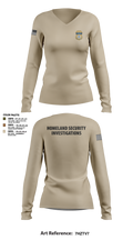 HSI 87740727 Women's Long Sleeve V-neck Shirt - 7