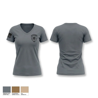 Womens Short Sleeve Vneck Shirt, Chambers County Sheriff's Office Special Response Team, Police, Teamtime, Team time, sublimation, custom sports apparel, team uniforms, spirit wear, spiritwear, sports uniforms, custom shirts, team store, custom team store, fundraiser sports, apparel fundraiser
