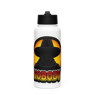 Nobody Stainless Steel Water Bottle with a Straw Lid