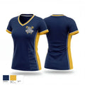 West Albany Bulldogs 38945796 Women's Short Sleeve V-neck Shirt - 1