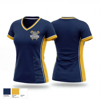 Womens Short Sleeve Vneck Shirt, West Albany Bulldogs, Men's Lacrosse, Teamtime, Team time, sublimation, custom sports apparel, team uniforms, spirit wear, spiritwear, sports uniforms, custom shirts, team store, custom team store, fundraiser sports, apparel fundraiser