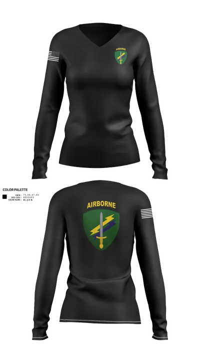 Civil Affairs 64496538 Women's Long Sleeve V-neck Shirt - 20