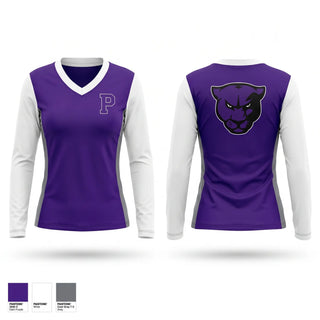Womens Long Sleeve Vneck Shirt, Portland Panthers, , Teamtime, Team time, sublimation, custom sports apparel, team uniforms, spirit wear, spiritwear, sports uniforms, custom shirts, team store, custom team store, fundraiser sports, apparel fundraiser