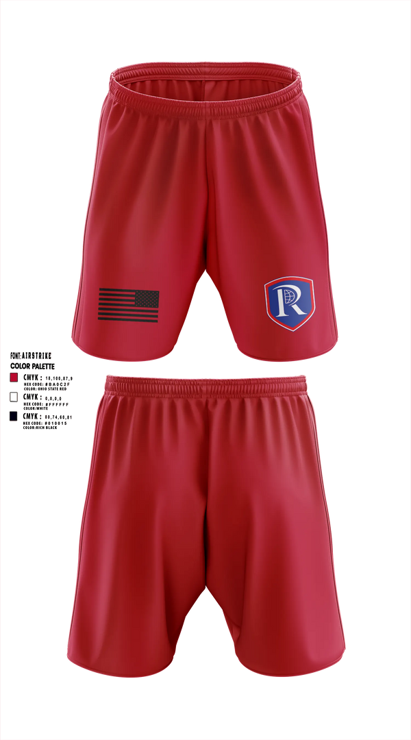 Athletic Shorts With Pockets, RICS Raiders, Army, Teamtime, Team time, sublimation, custom sports apparel, team uniforms, spirit wear, spiritwear, sports uniforms, custom shirts, team store, custom team store, fundraiser sports, apparel fundraiser